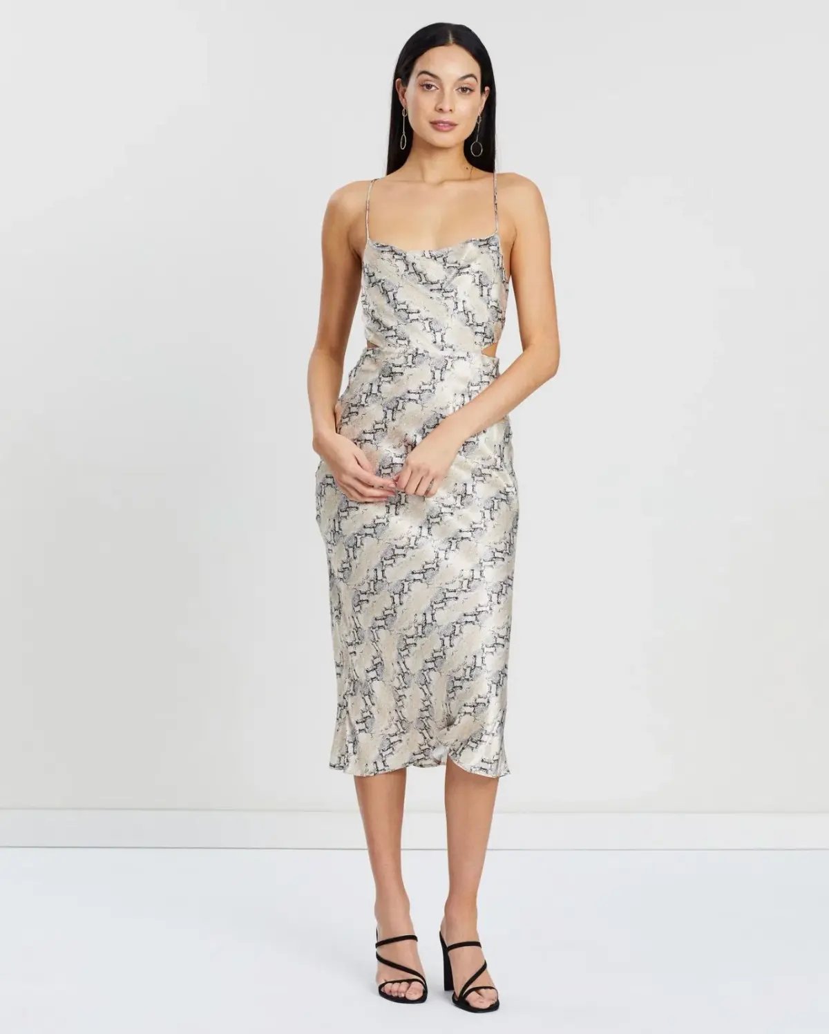 Bec & Bridge Python Midi Dress Print Size 12 photo 4
