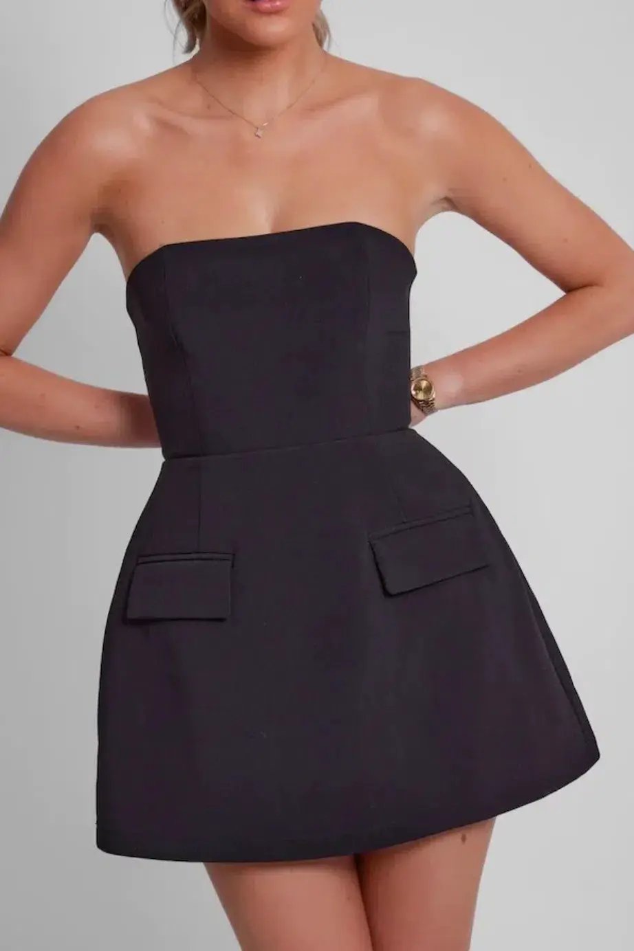 Odd Muse The Ultimate Muse Strapless Dress Black Size S/ AU 8 photo 5