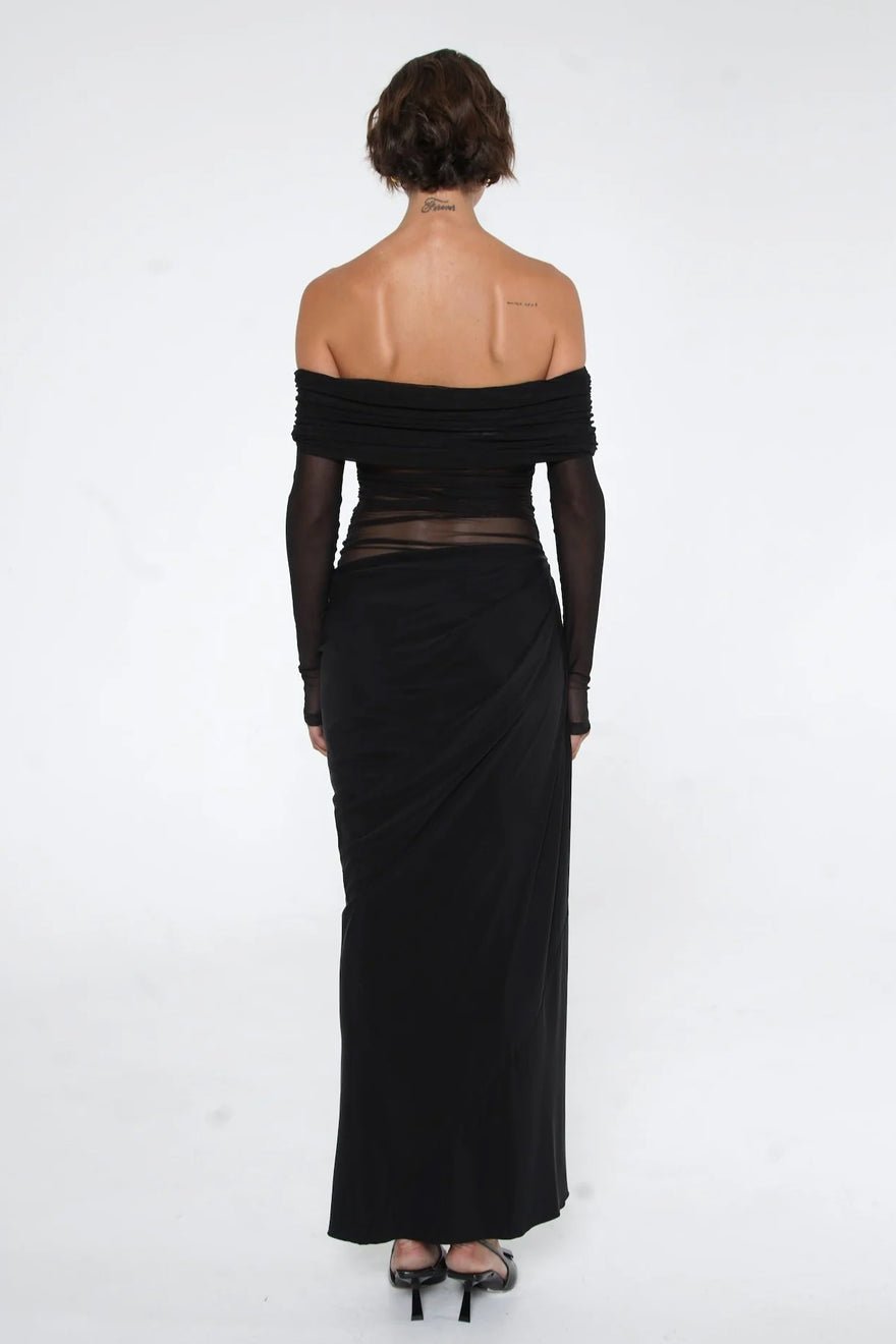 Benni Yasmin Off Shoulder Dress - Black photo 4
