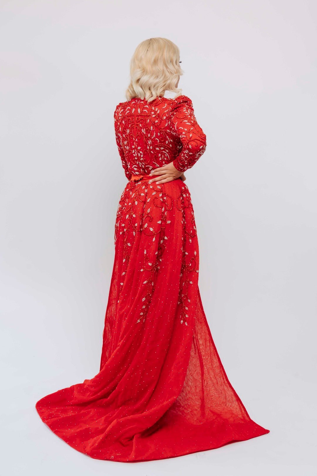VICTORIA MAXI GOWN BY MY SECRET WARDROBE RED photo 3