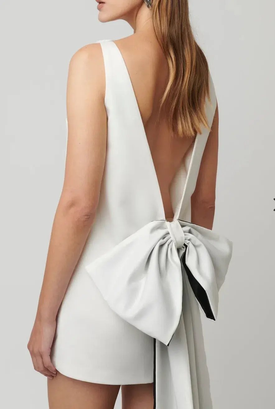 Effie Kats Nikola Mini Dress in Ivory Size L / AU 12 photo 4