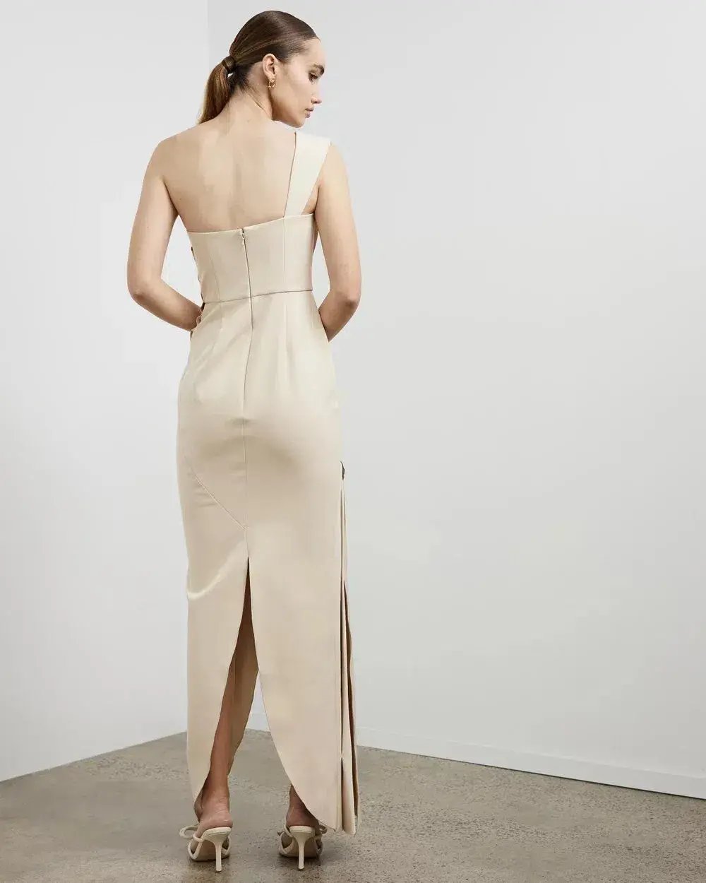 Rachel Gilbert Luna Gown Oat Size 2 /Au 10 photo 2