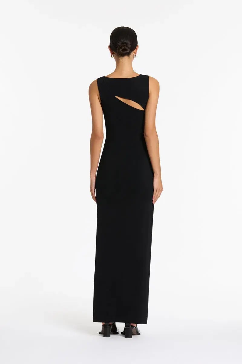 Sir The Label Nadja Cut Out Maxi Dress Black Size 6 photo 3