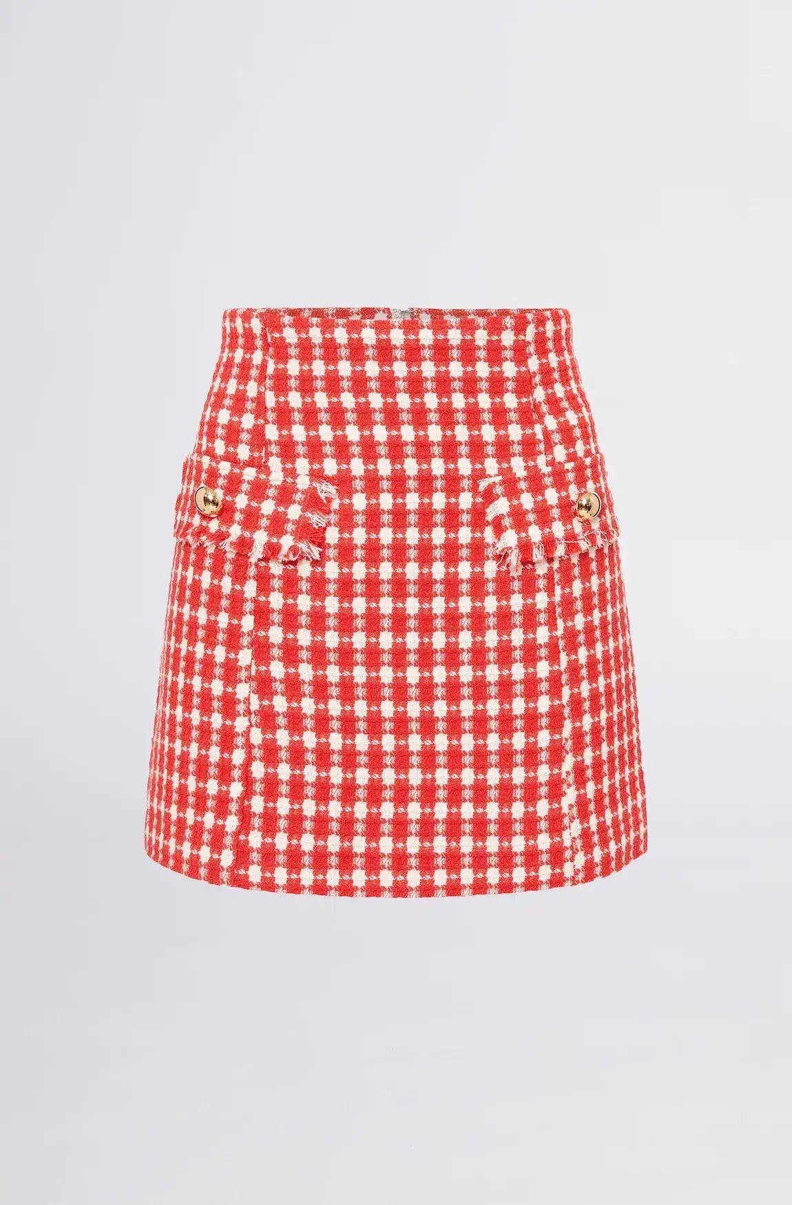 Sheike Alice Check Jacket and Skirt Set Red Size 6 photo 3