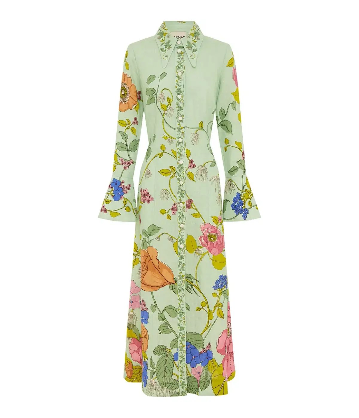 Alemais Olivia Shirt Maxi Dress Floral Size 6 photo 3