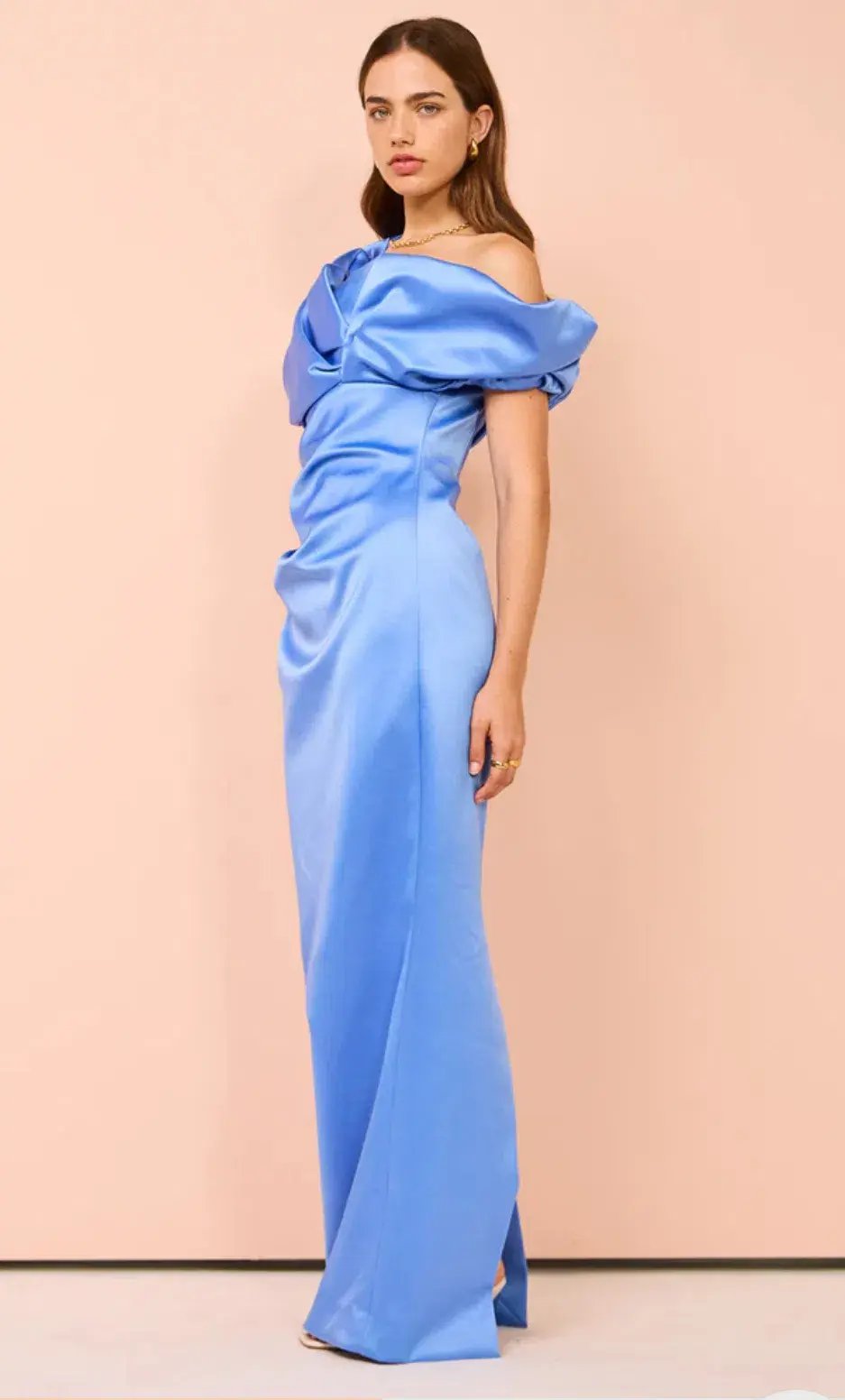 Rachel Gilbert Larna Gown In Cornflower Size 10 photo 4