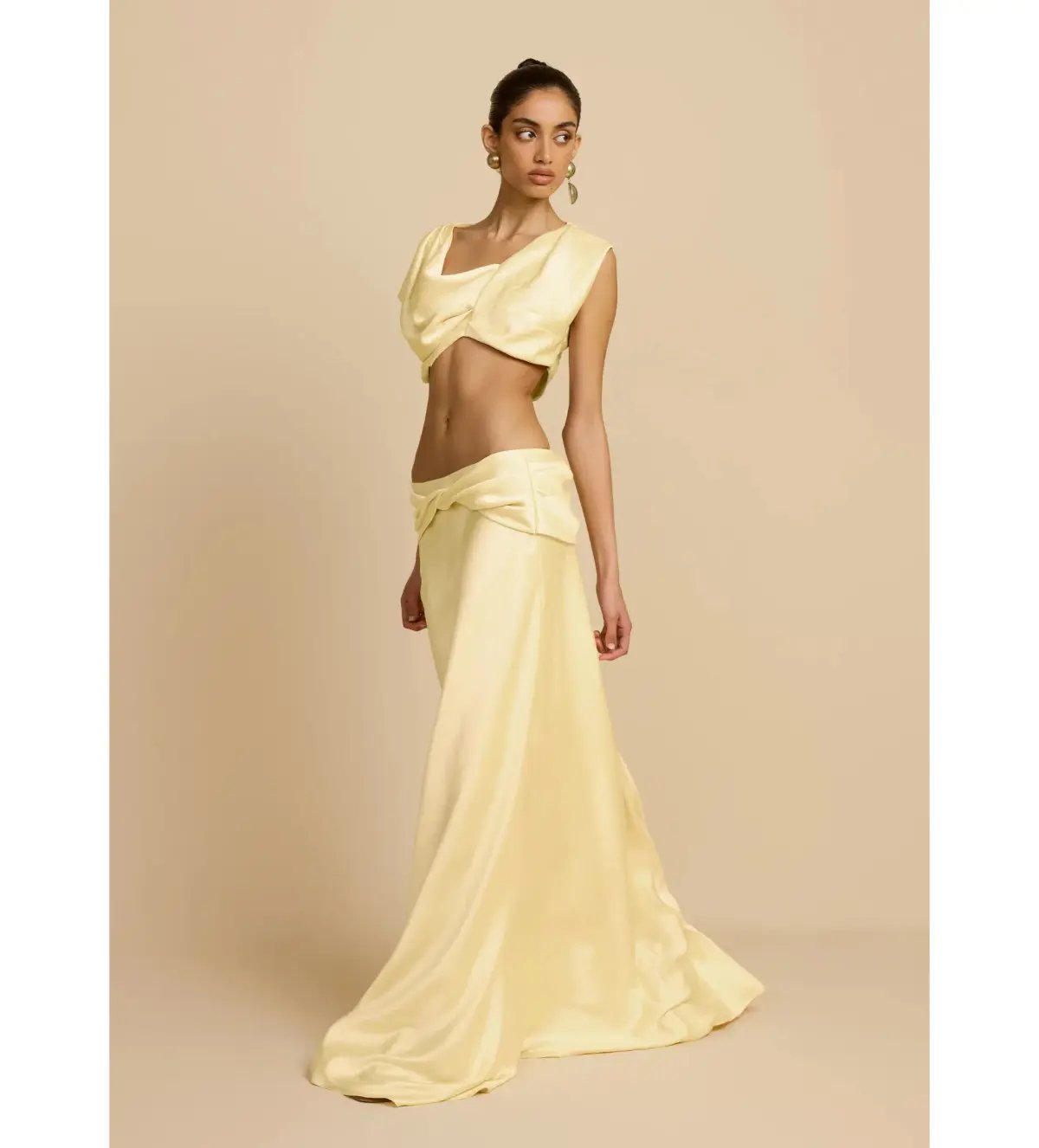 Arcina Ori Andi Top And Andi Maxi Skirt Yellow Size XS / Size Au 6 photo 3