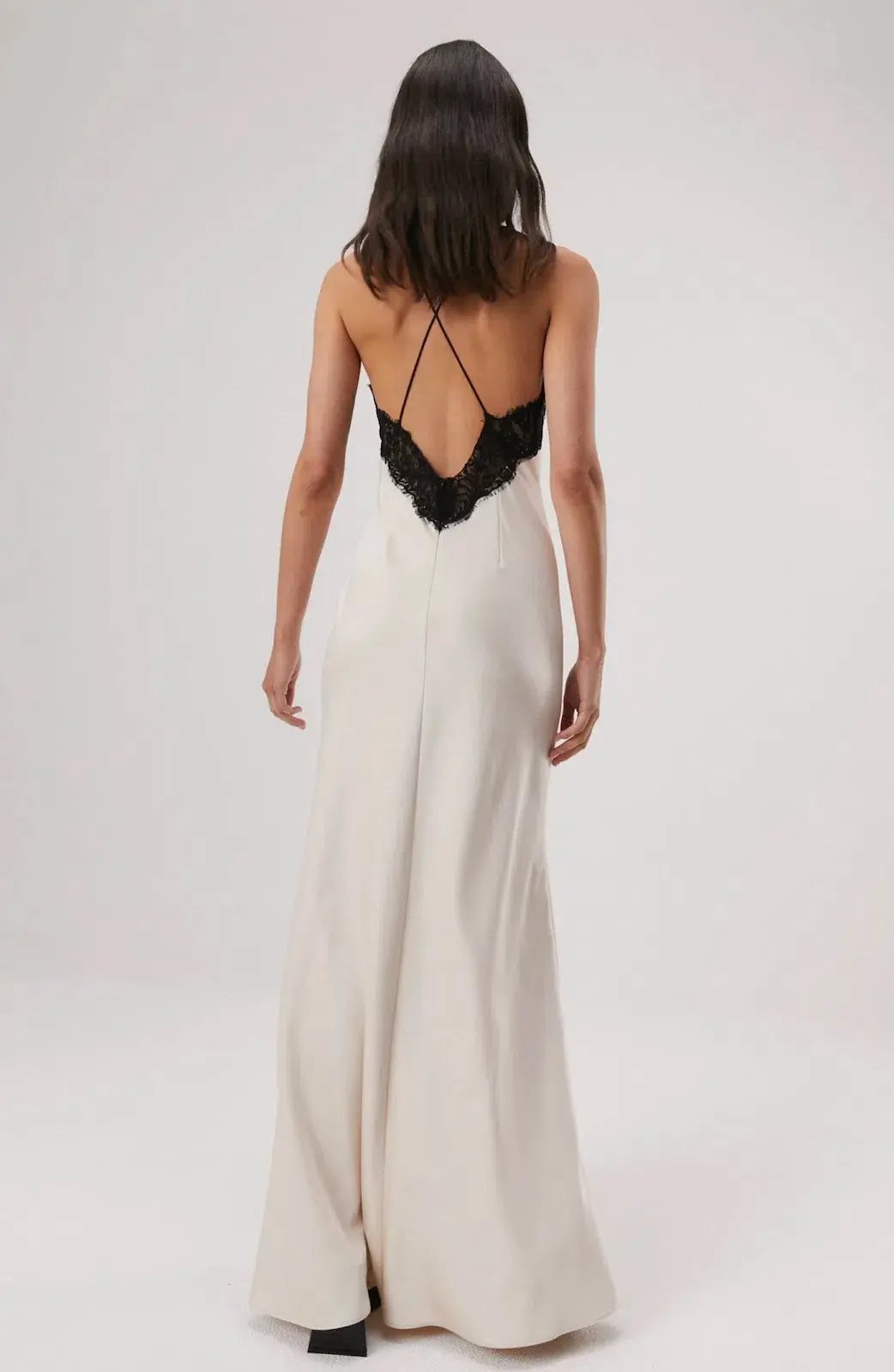 Misha Eanna Maxi Dress Champagne Size 6 photo 3