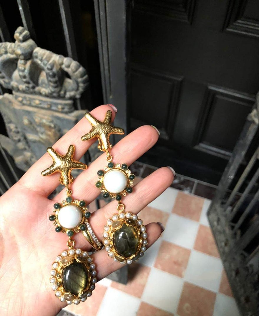 Christie Nicolaides Grey Carmela Earrings photo 2