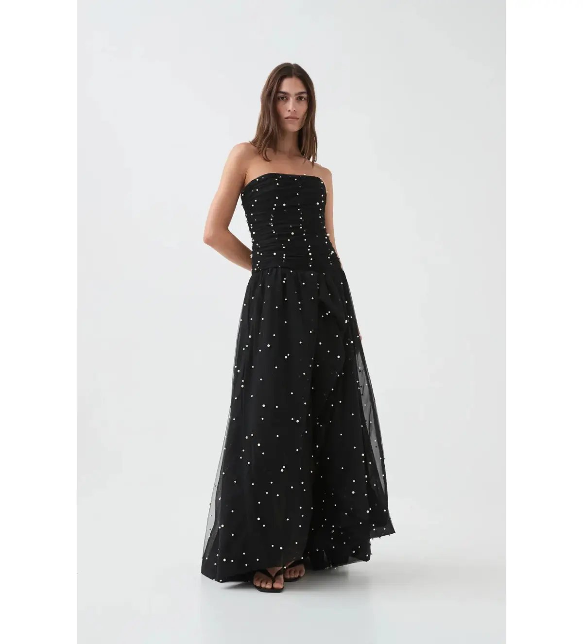 Aje Juniper Gown in Black Size L / AU 12 photo 2