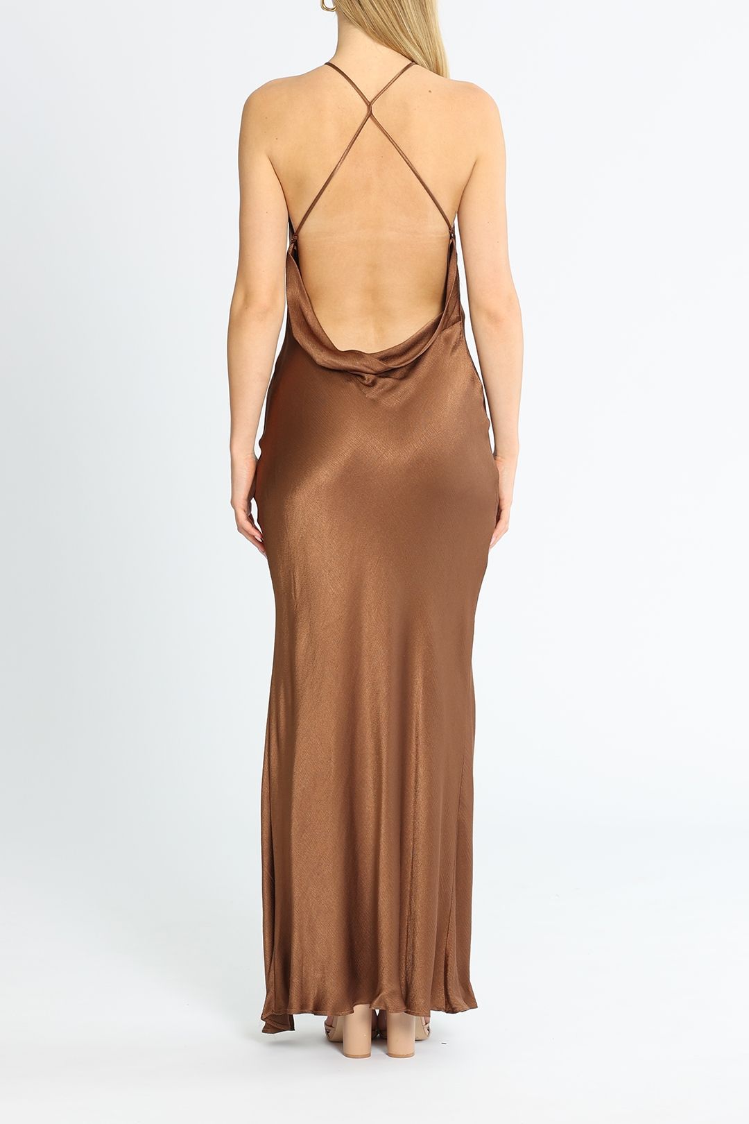 Annika Maxi Dress - Brown photo 3
