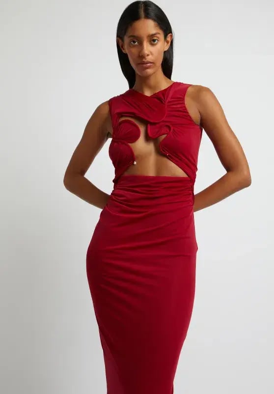 Christopher Esber Venus Tank Dress Cherry Size 10 photo 2