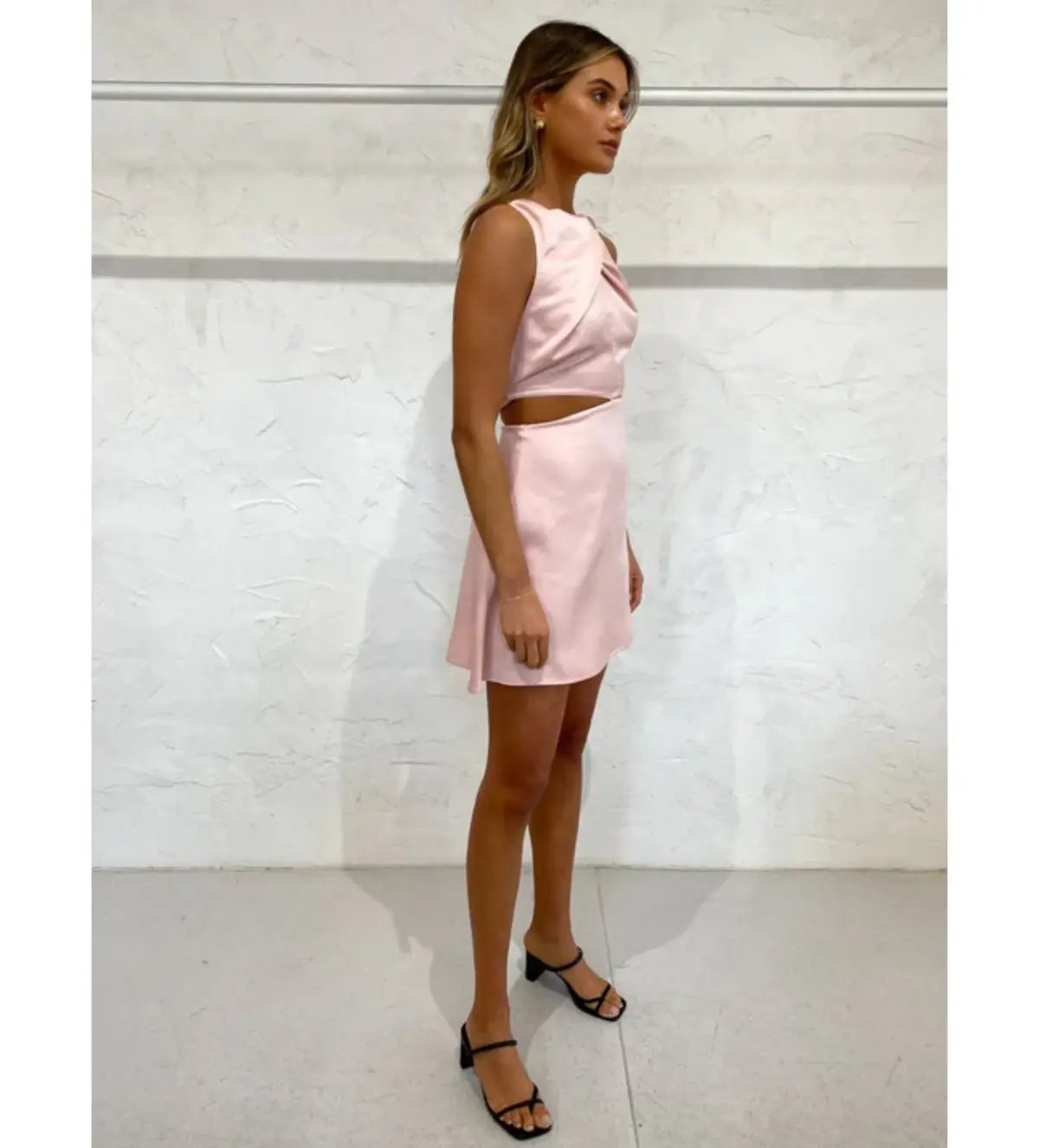 One Fell Swoop Bijoux Mini Dress blush pink size AU 10 photo 4