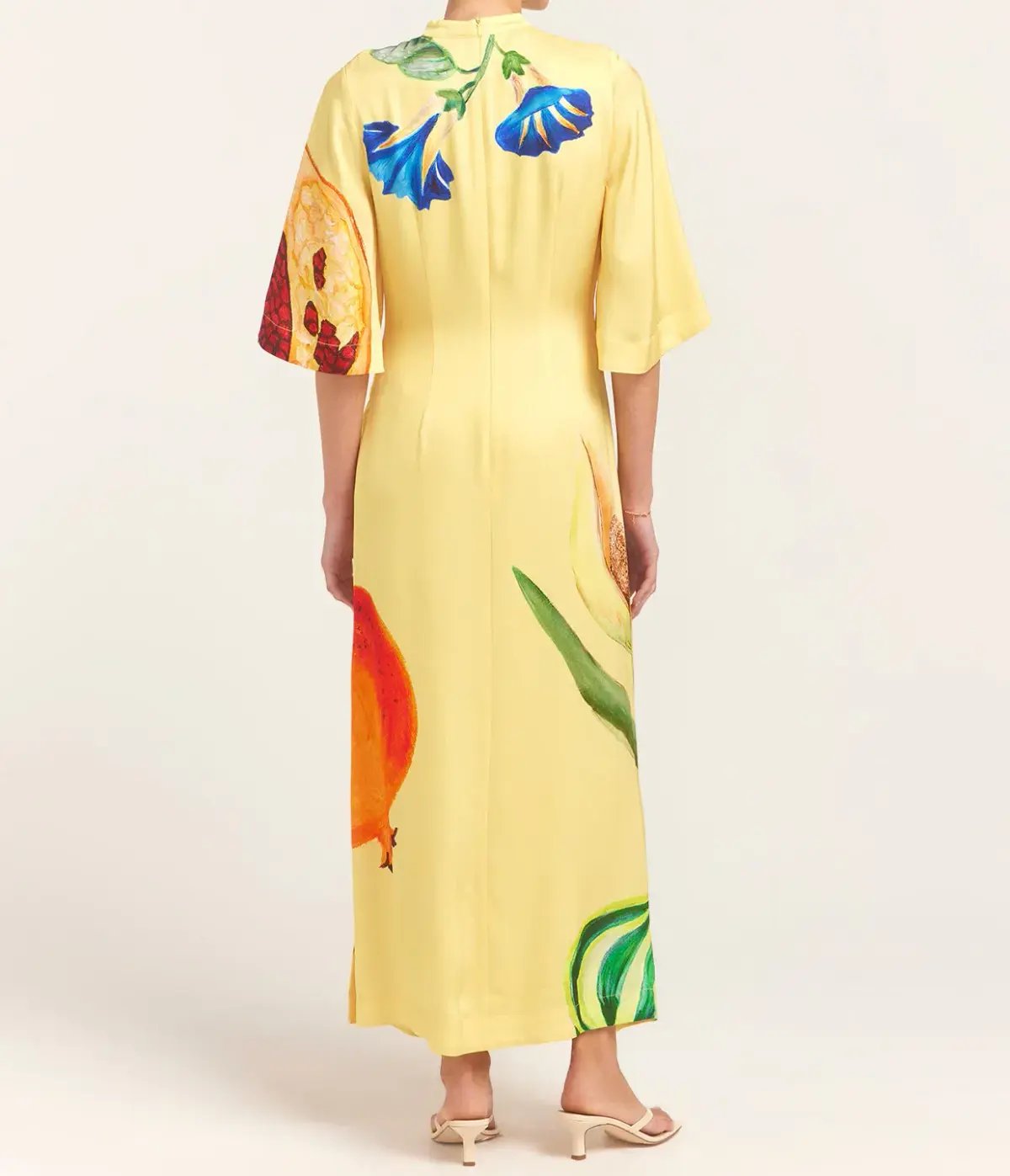 Alemais Dahlia Midi Dress Yellow Size 8 photo 3