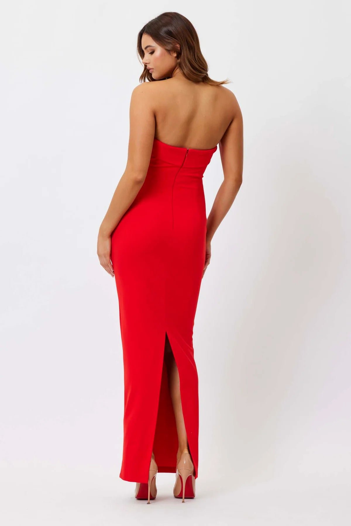 BIANCA & BRIDGETT ADRIANA DRESS - RED photo 3