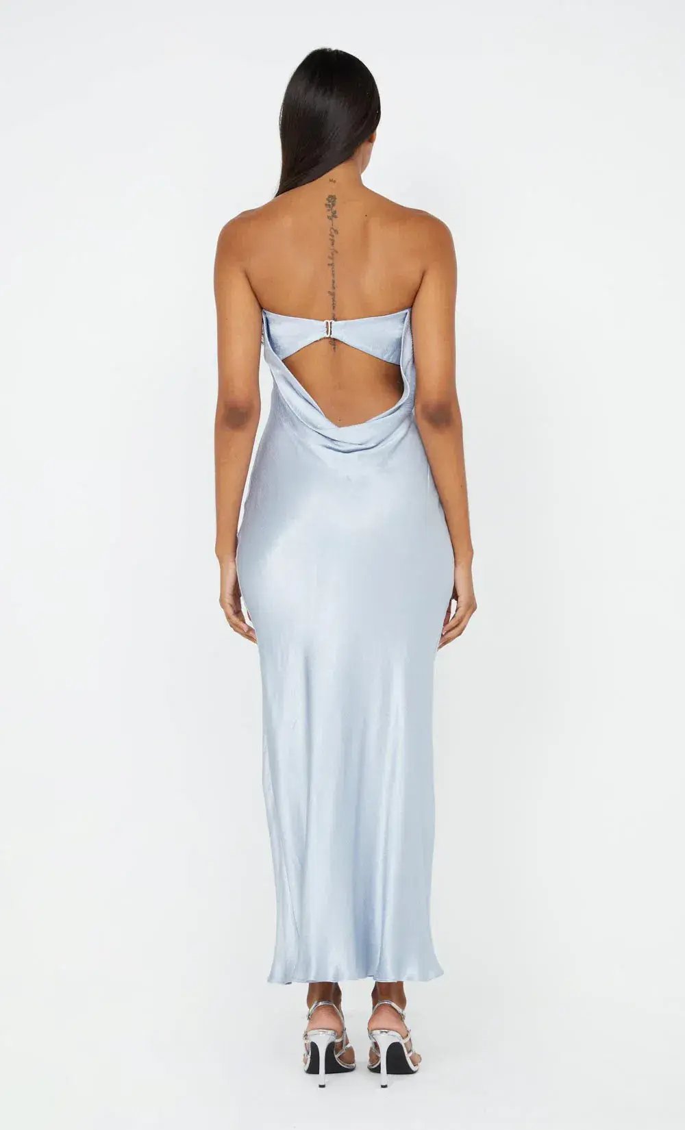 Bec and Bridge  Moon Dance Strapless Maxi Dress Dusty Blue Size 10 photo 2
