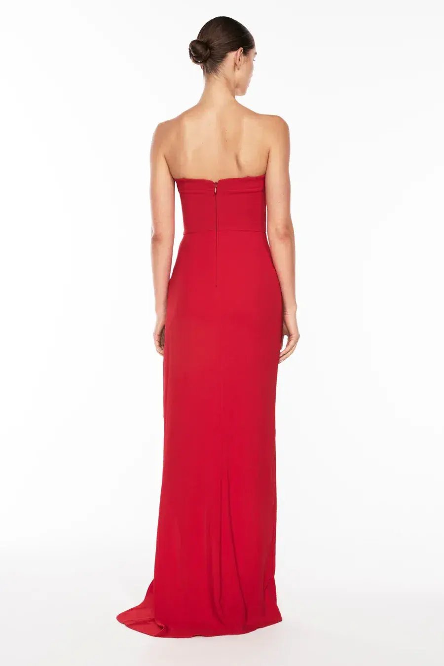 Manning Cartel Asymmetrical Games Strapless Gown Red Size 10 photo 8