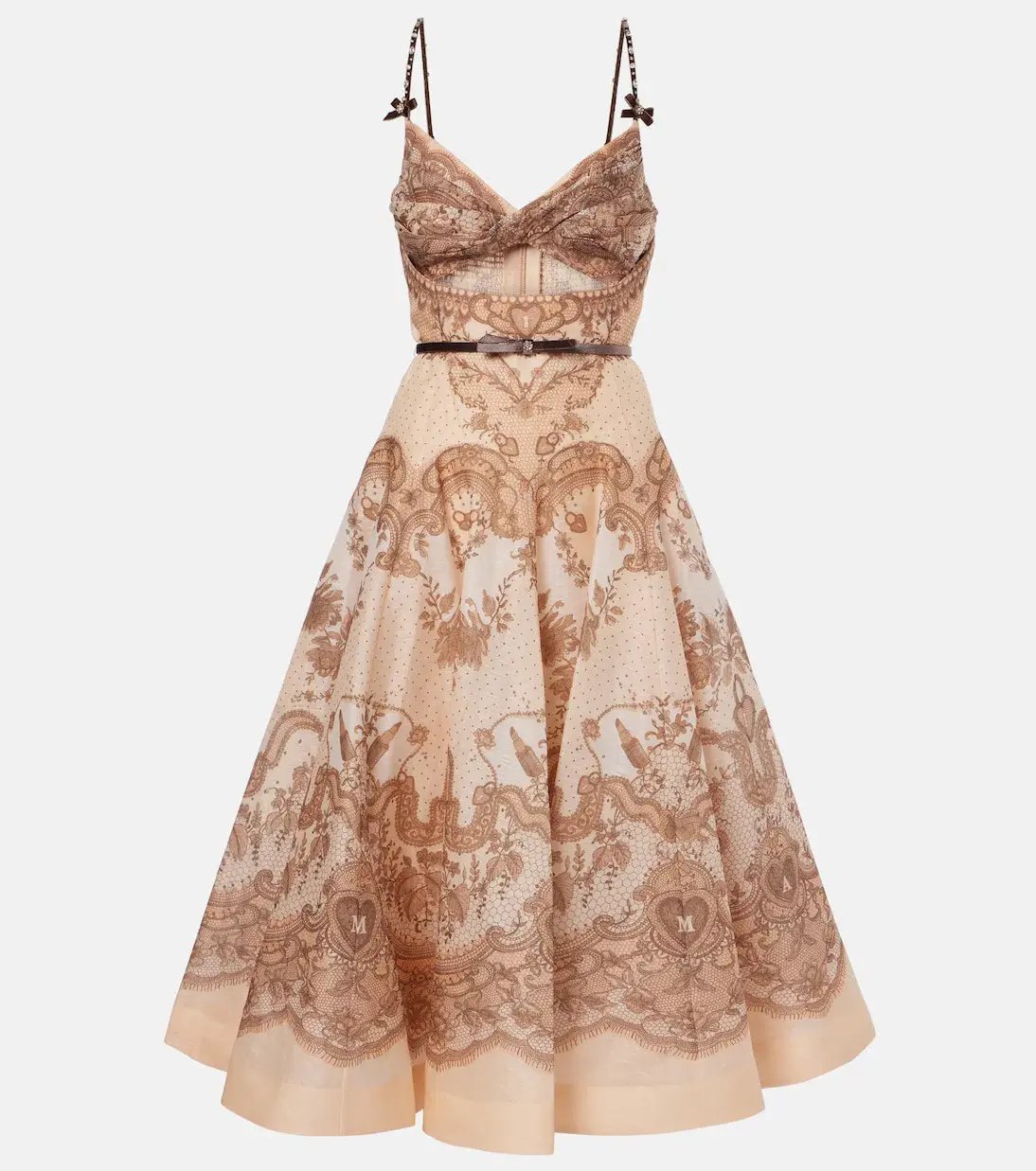 ZIMMERMANN CRUSH TWIST FRONT MIDI DRESS SIZE 8 photo 4