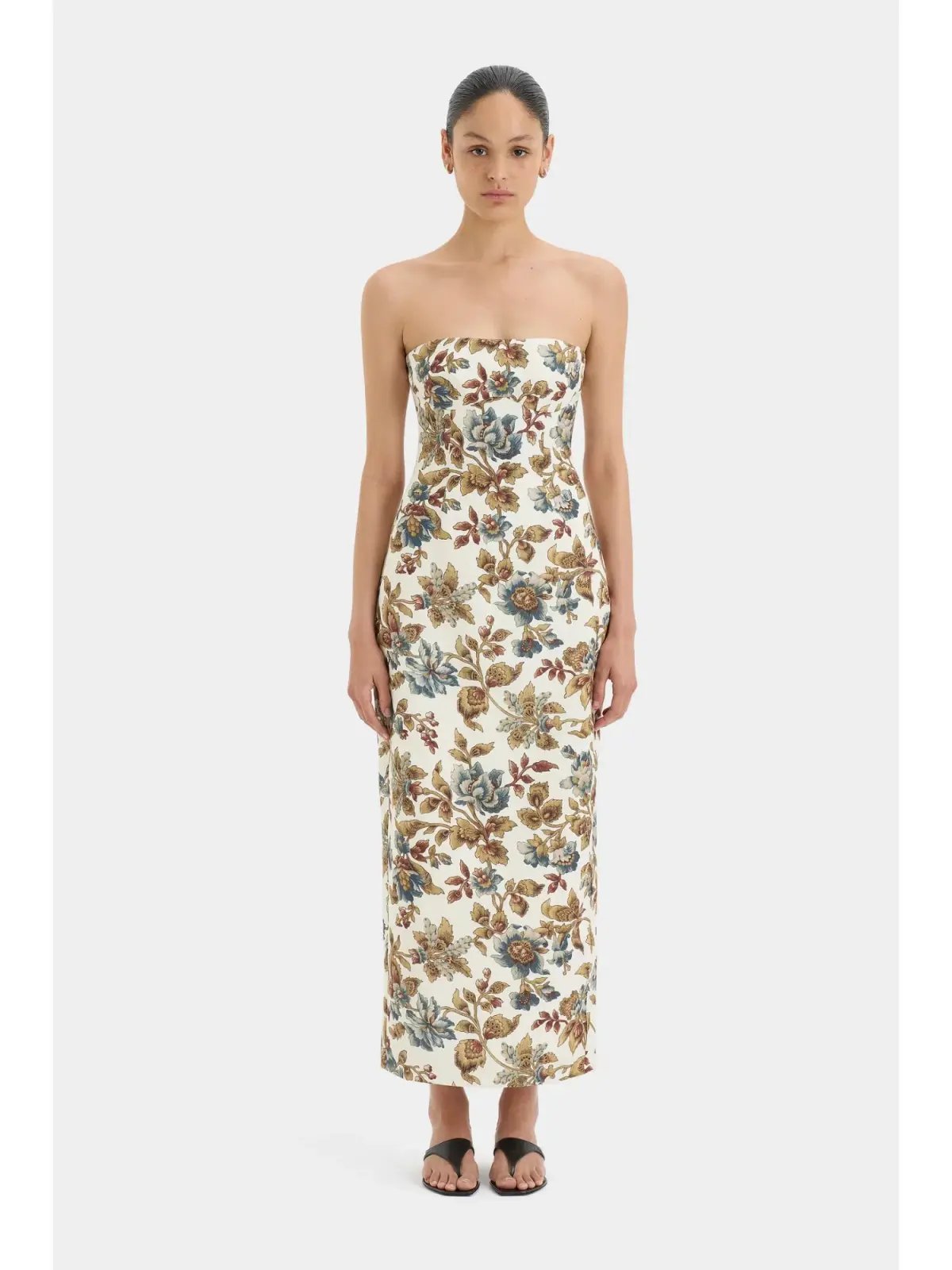 Sir The Label Eleanora Column Midi Dress in Viola Print Size 0 / AU 6 photo 2