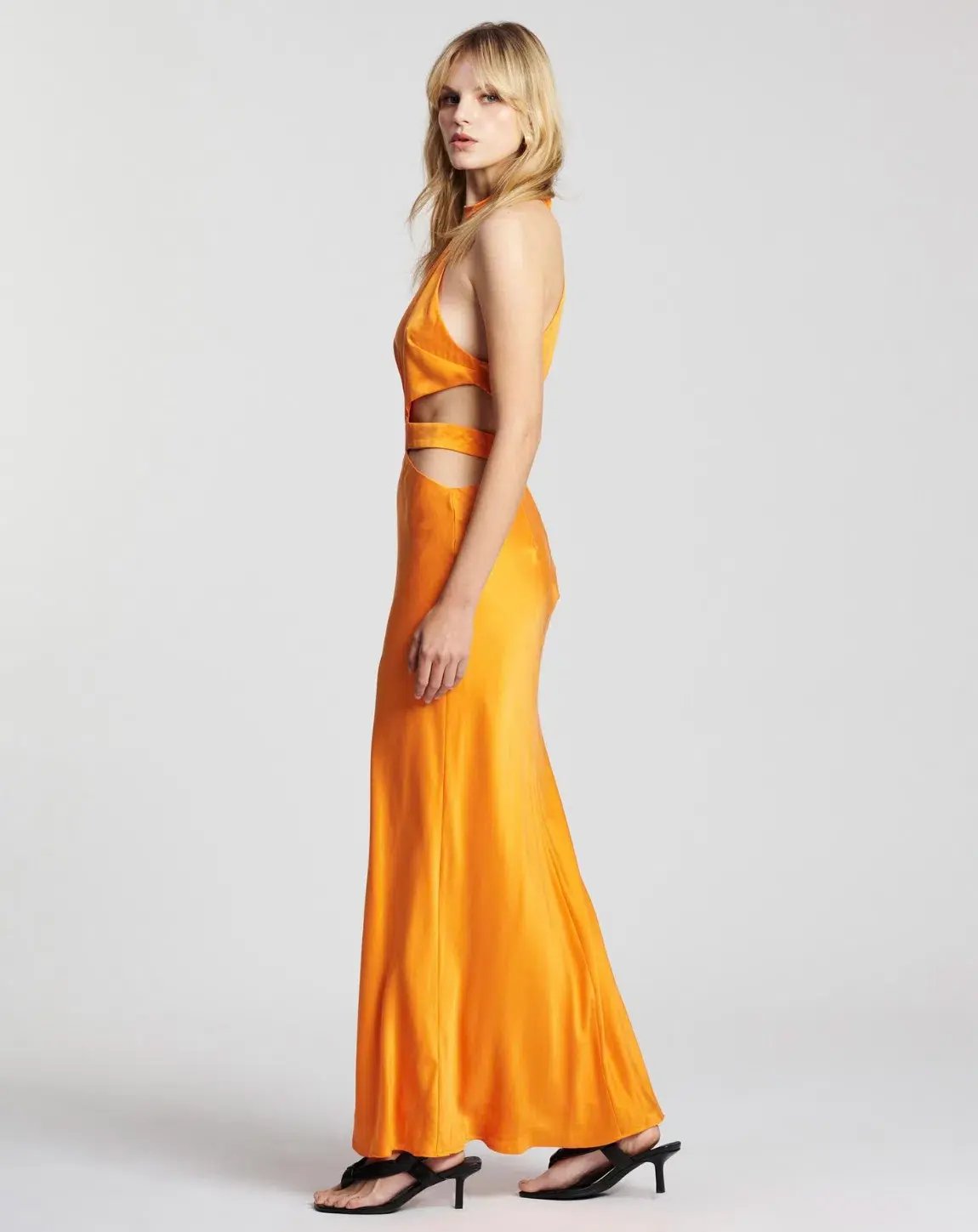 Auteur Emilie Solid Dress Orange Size M/ AU 10 photo 2