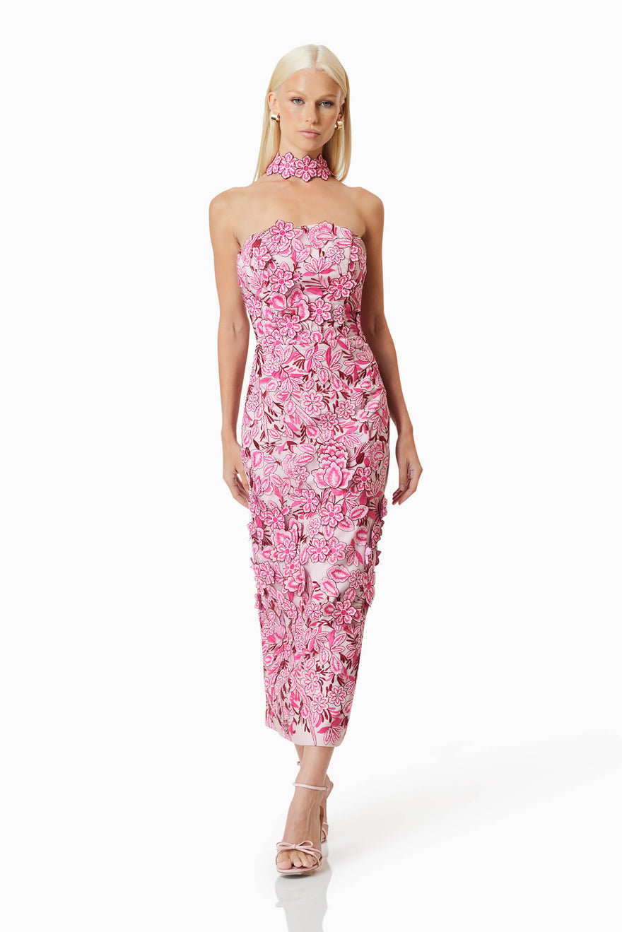Elliatt Roseate Midi Dress - Pink photo 2