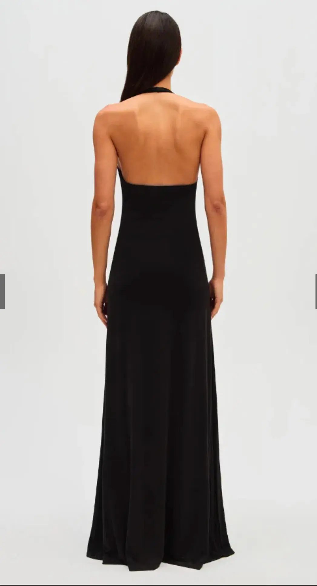 Misha Jennifer Cupro Maxi Dress Black  Size 8 photo 4
