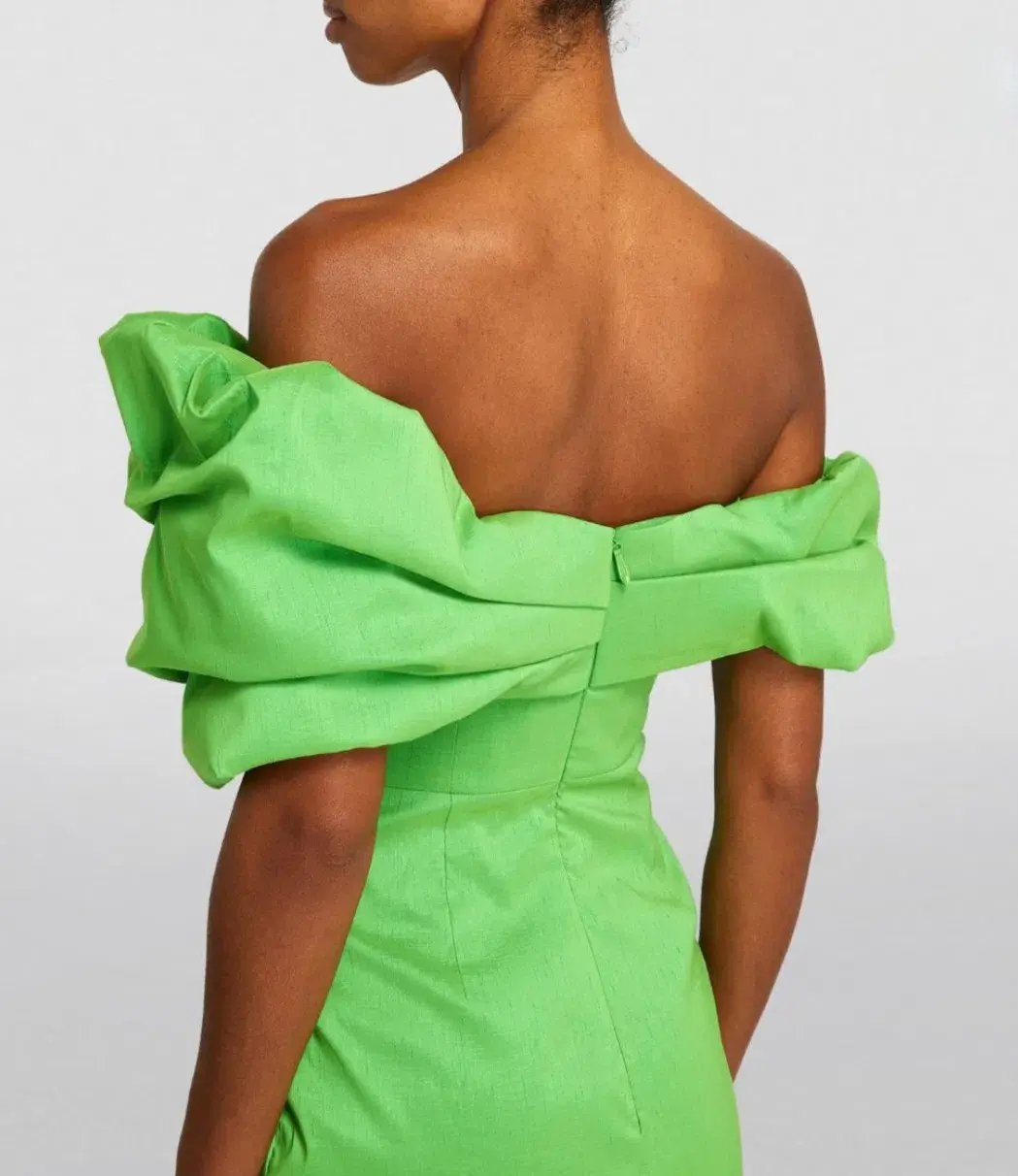 Rachel Gilbert Gia Midi Dress Green Size 3 / AU 12 photo 4