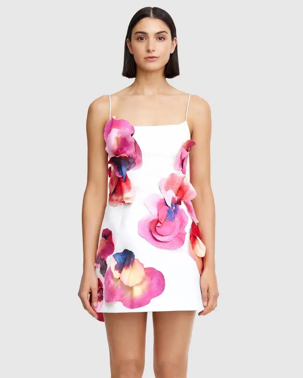 Acler Miltonrise Mini Dress White Floral Size 8 photo 2