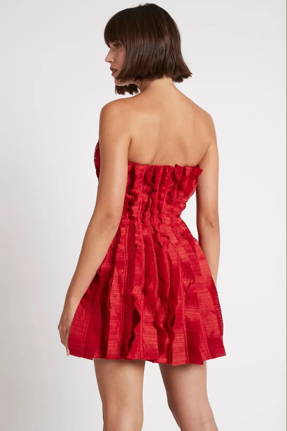 Aje Hybrid Mini Dress Red Size 6 photo 3