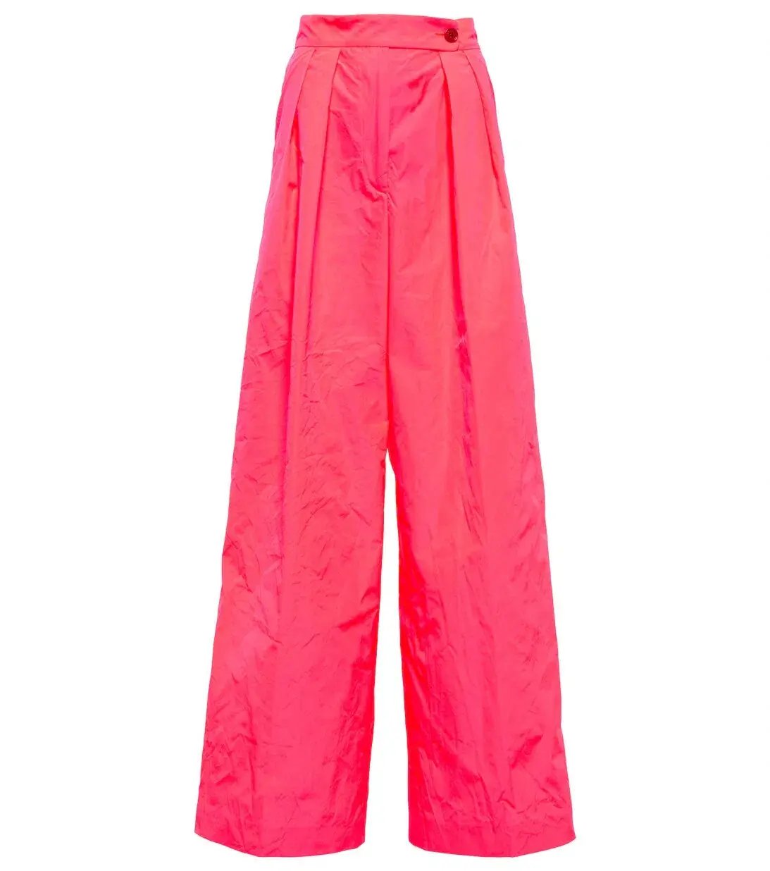 Dries Van Noten Organza High-rise Wide-leg Pants Pink Size 10 photo 3