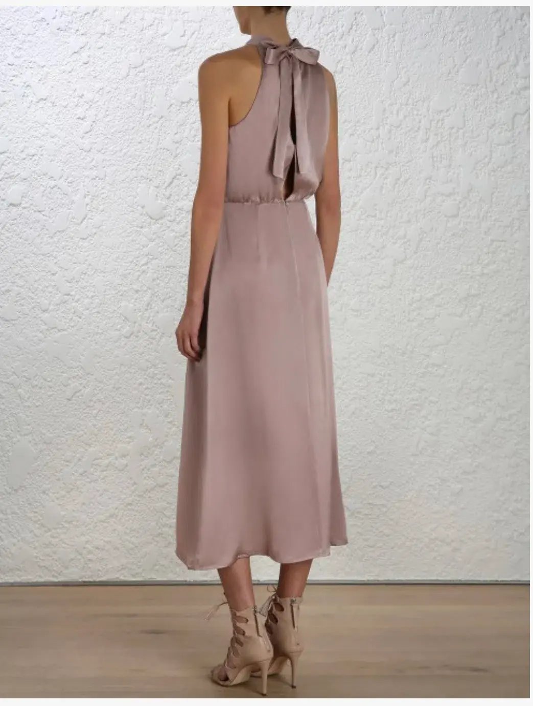 Zimmermann Sueded Picnic Dress Mink Size 2 /AU 12 photo 2