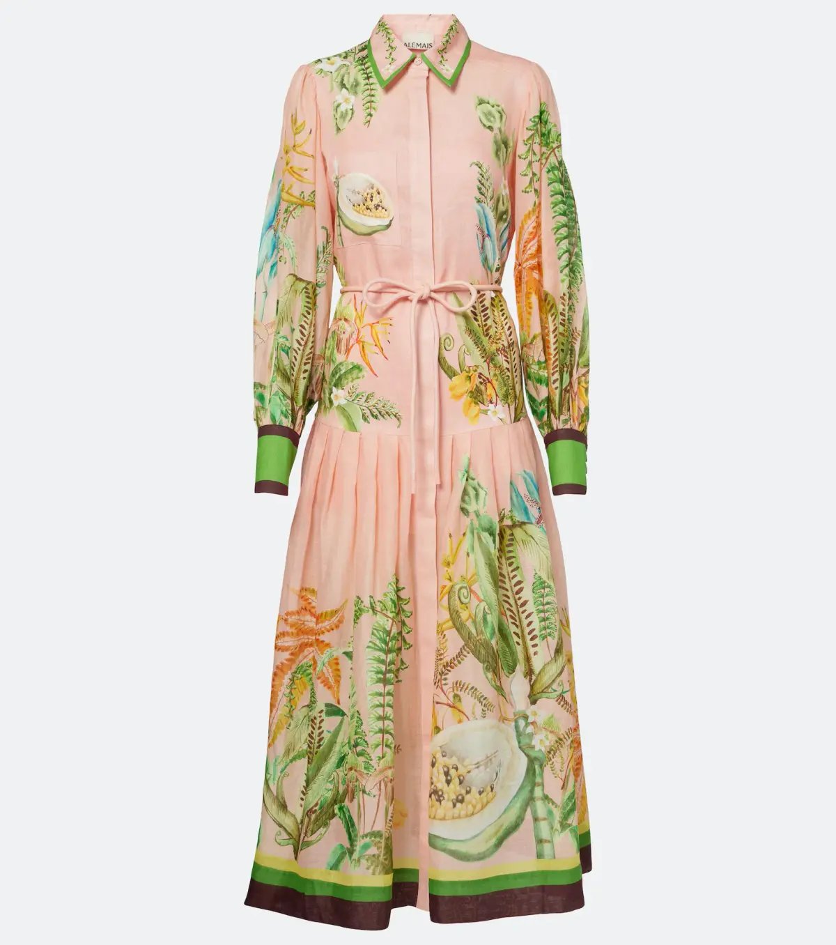 Alemais Papaya Shirt Dress Pink Print Size 10 photo 6