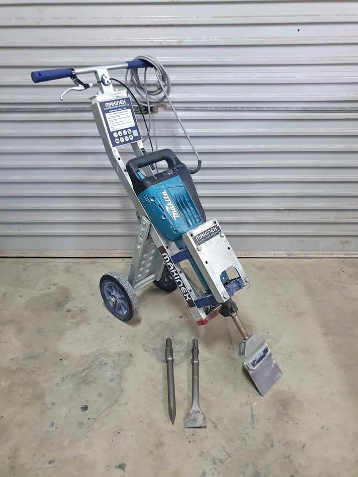 Jackhammer trolley hire tile removal photo 4