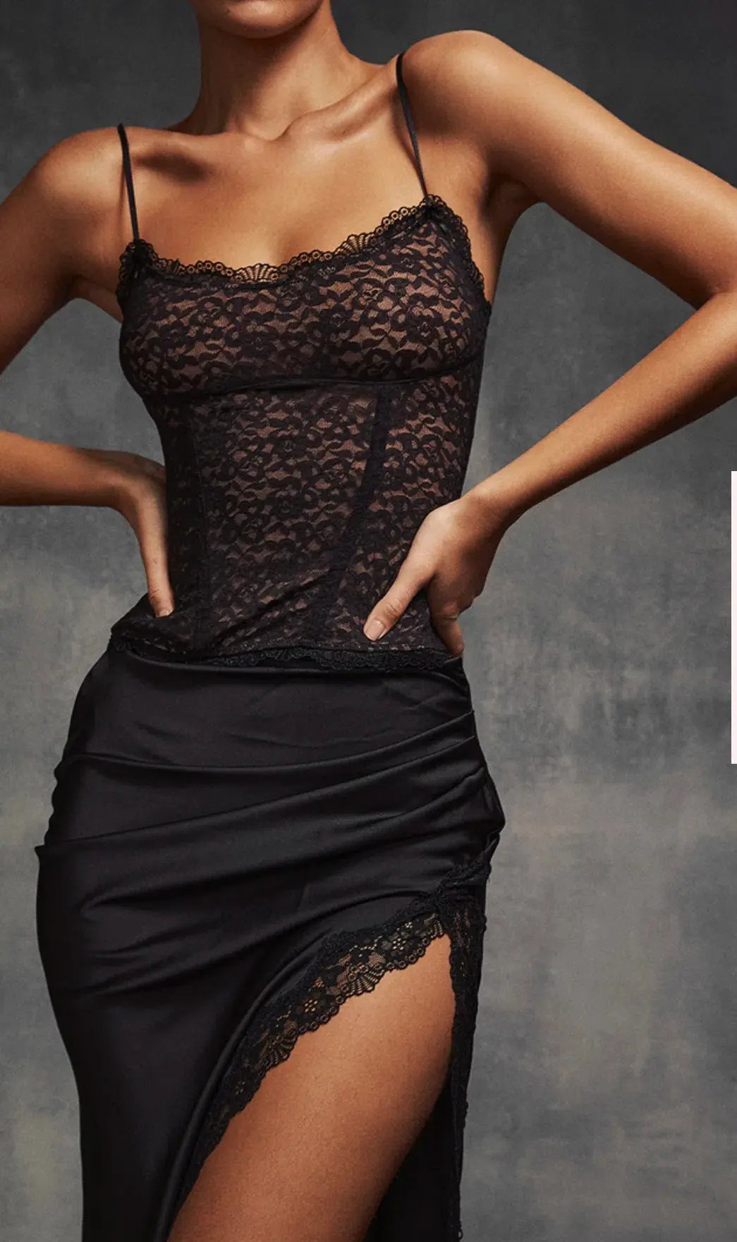 House of CB Romina Lace Corset Black Size XS / AU 6 photo 2