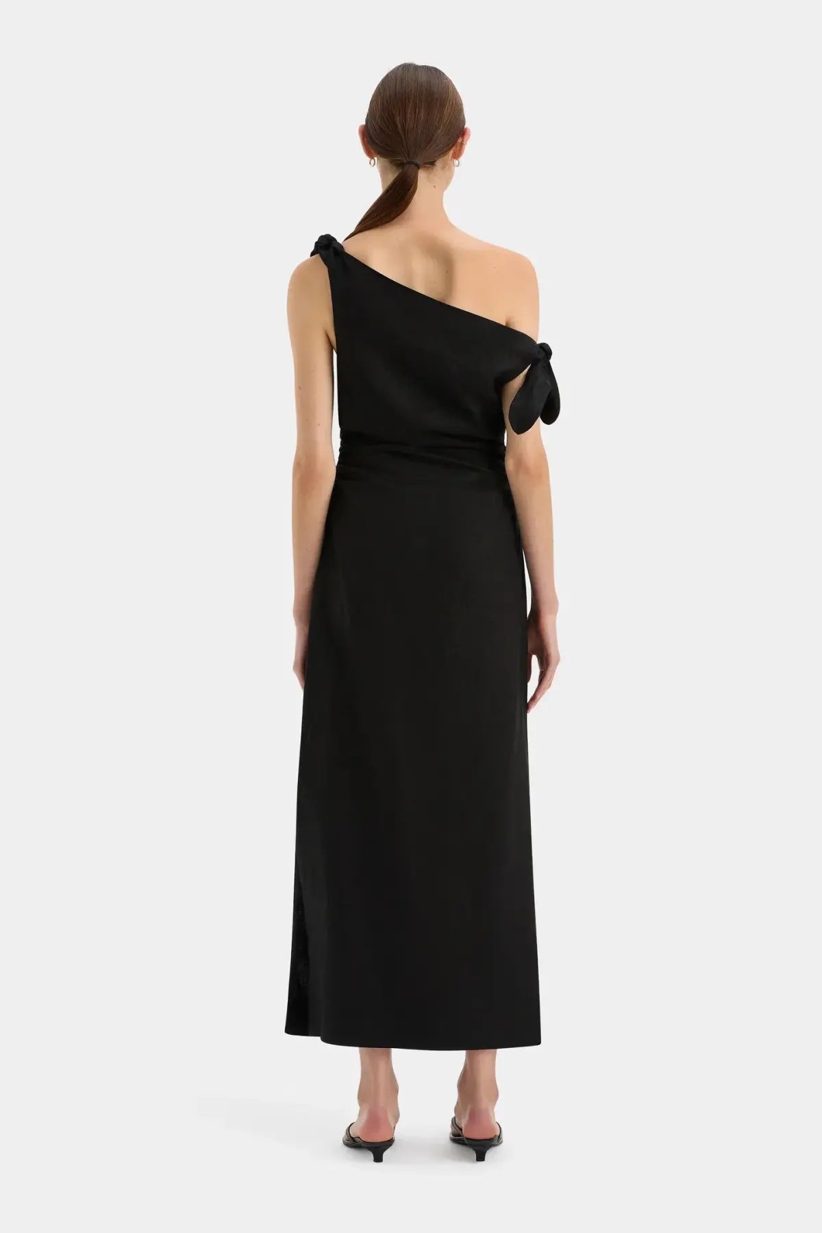 Sir the Label Bettina Off Shoulder Midi Dress Black Size 3 / AU 12 photo 2