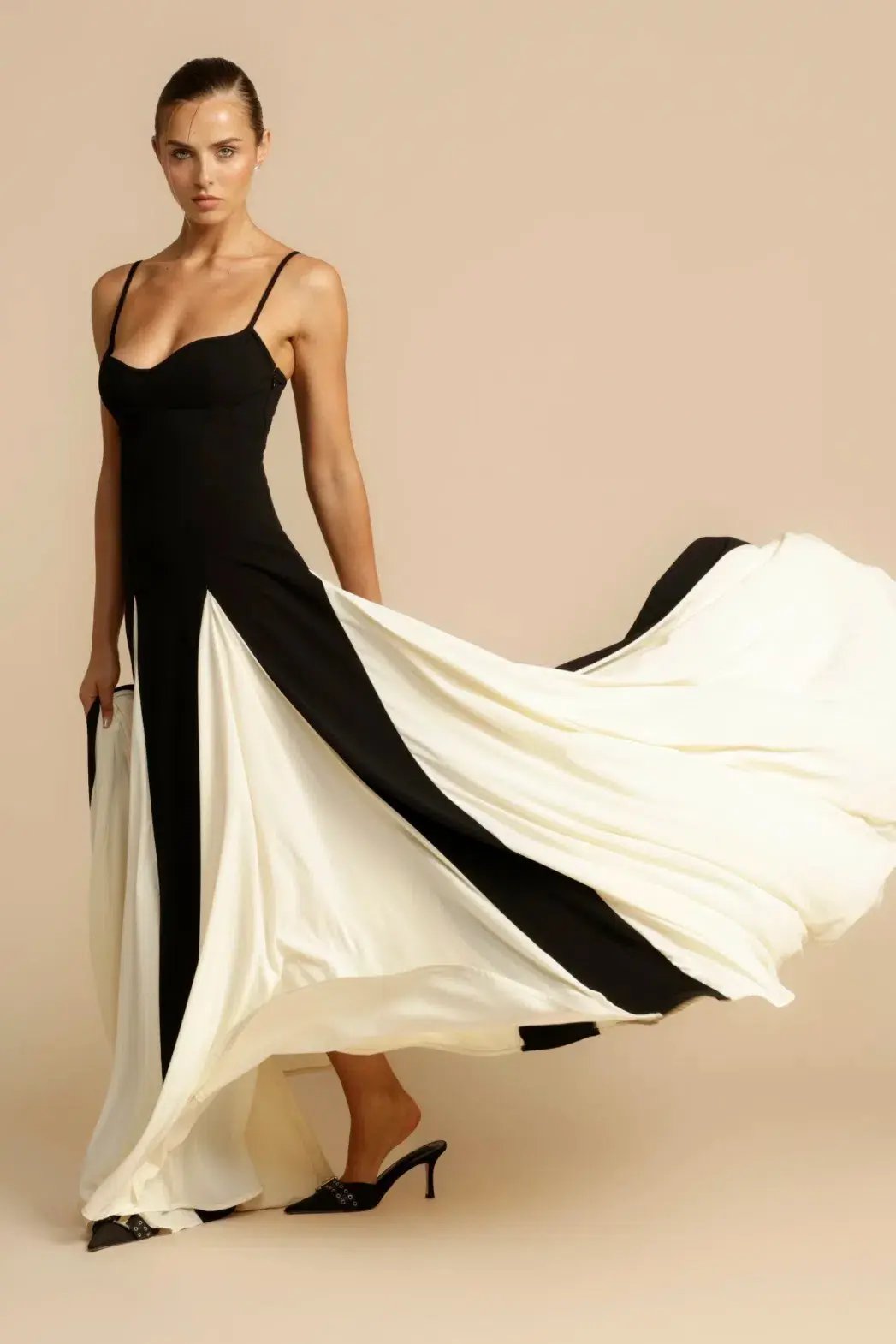 Arcina Ori Paloma Dress Black/White Size AU 6 photo 3