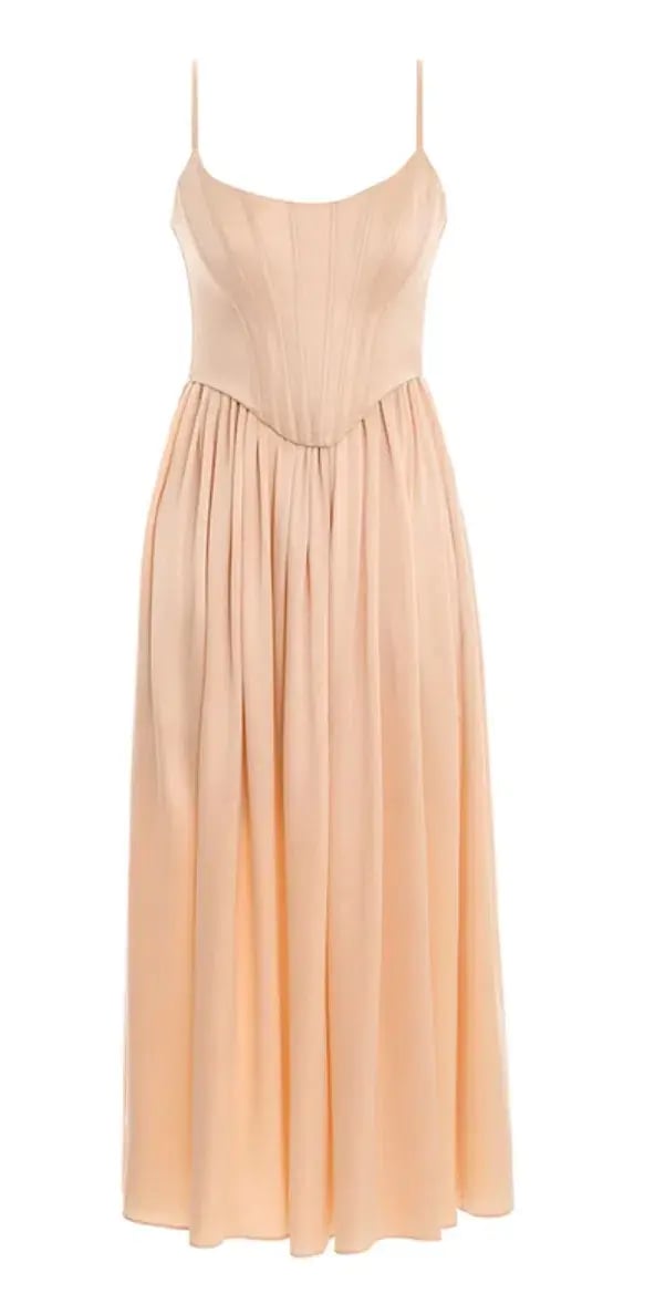 Zimmermann Silk Corset Nude Dress photo 2