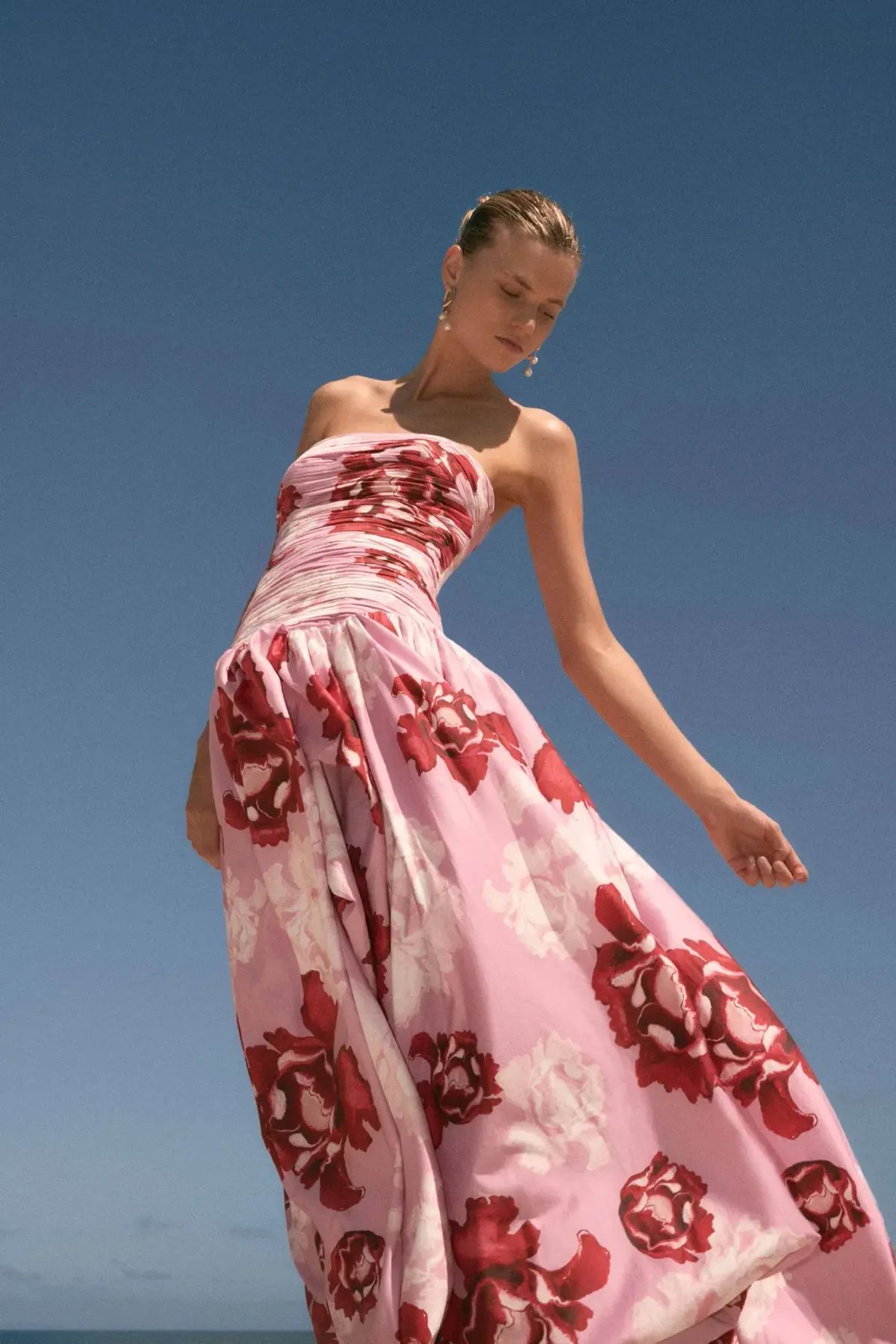 Aje Behold Maxi Dress in Pink Boldly Blooming Size AU 16 photo 5