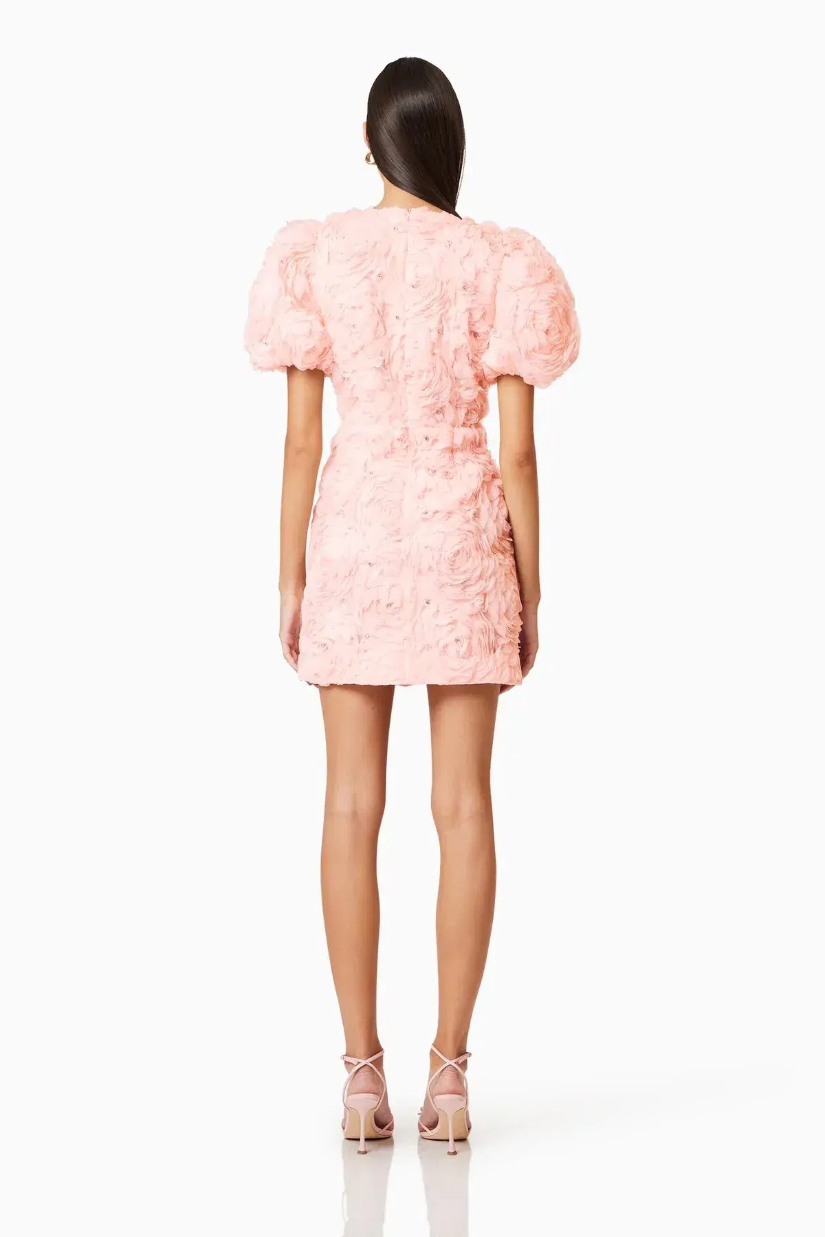 Elliatt Rosella 3D Mini Dress in Pink Size 10 photo 5