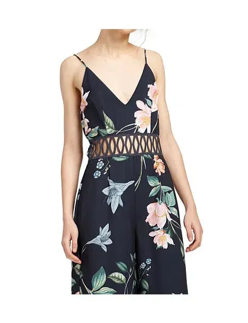 Keepsake Whispers Jumpsuit Navy garden Floral Size M/ AU 10 photo 4
