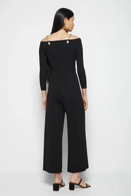 Jonathan Simkhai Quinn Off Shoulder Top Black Size 10 photo 3