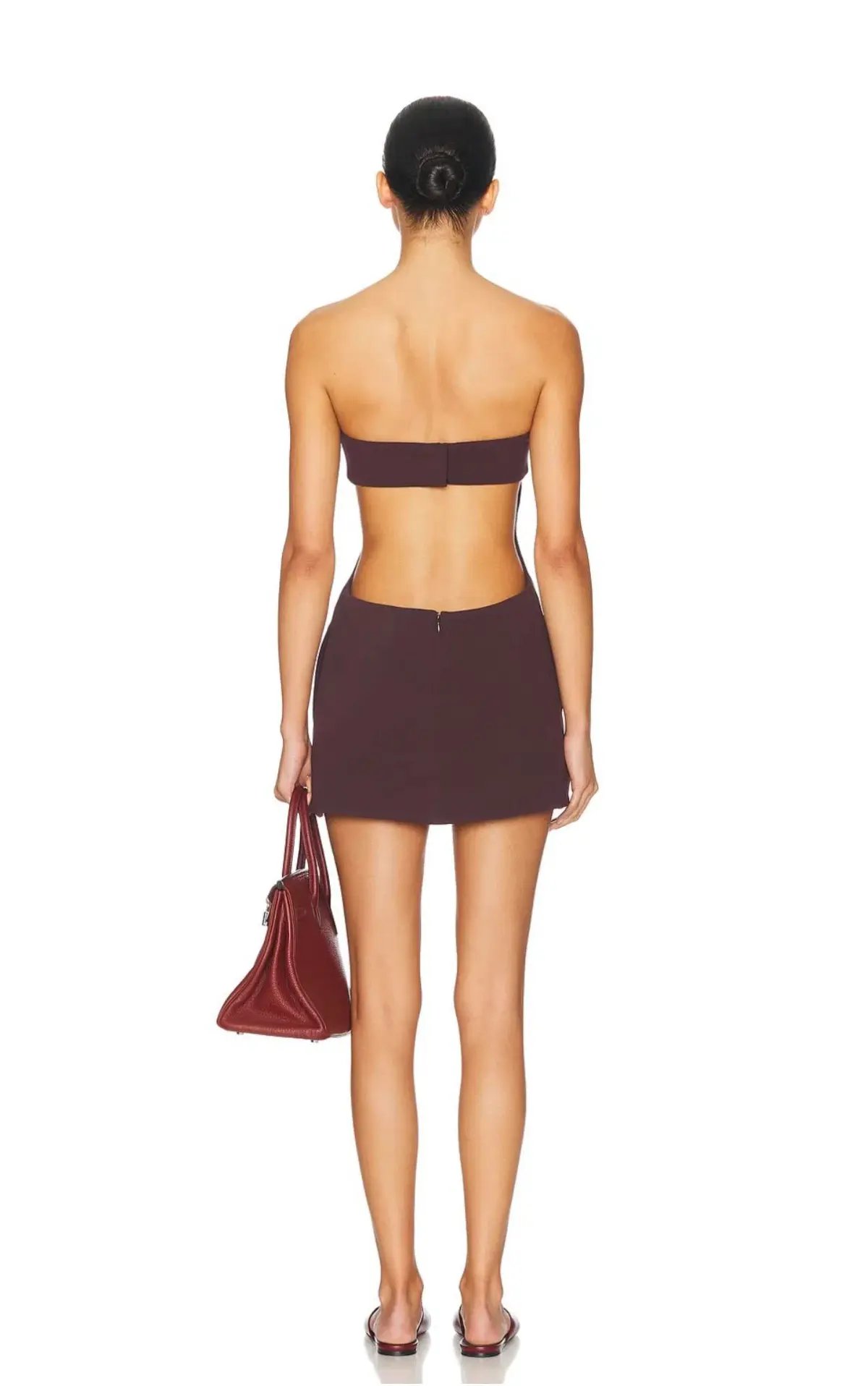 Helsa Heavy Crepe Cut Out Dress Size 8/S photo 4