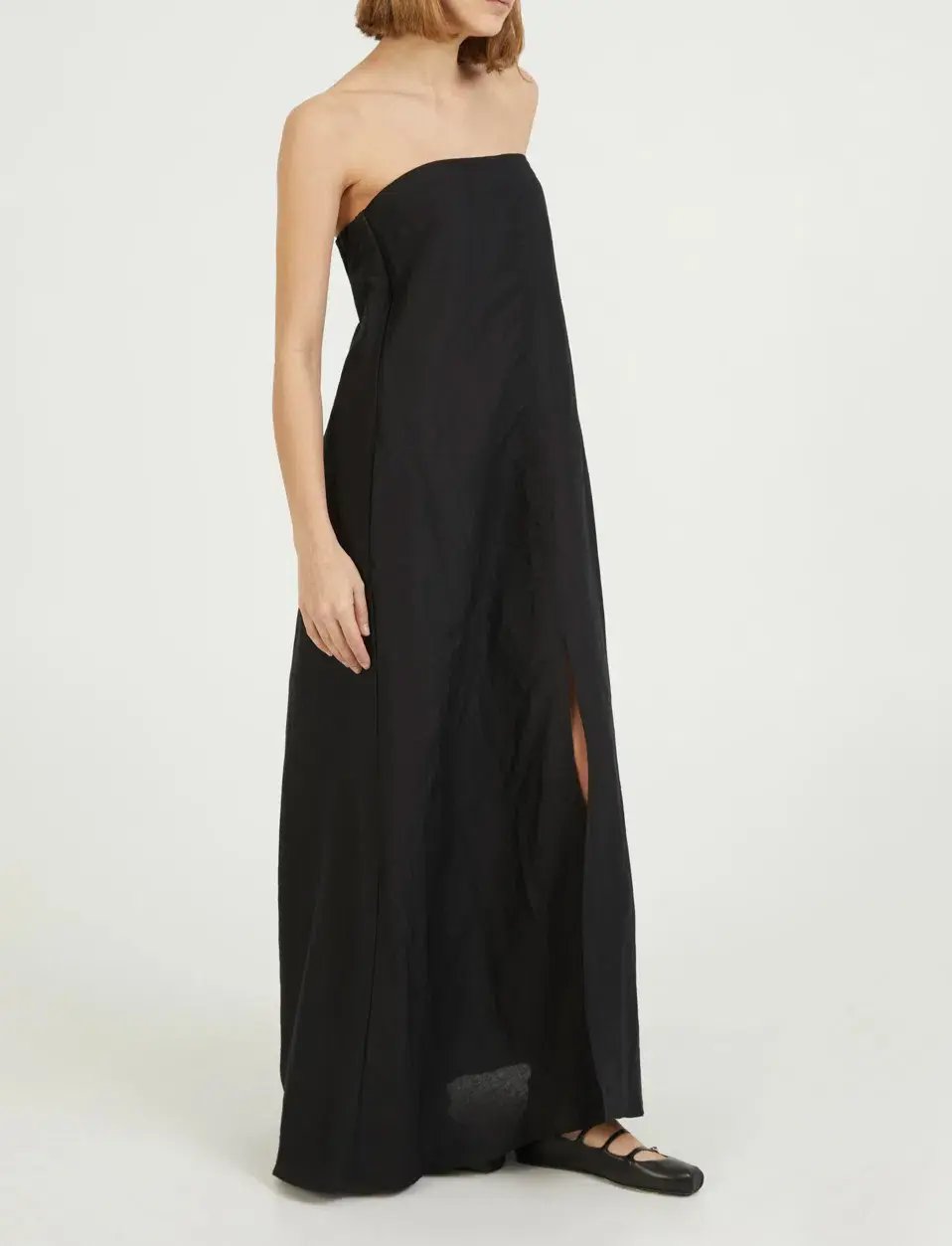 Camilla And Marc Linen Evening Dress Honora Black Size 8 photo 2