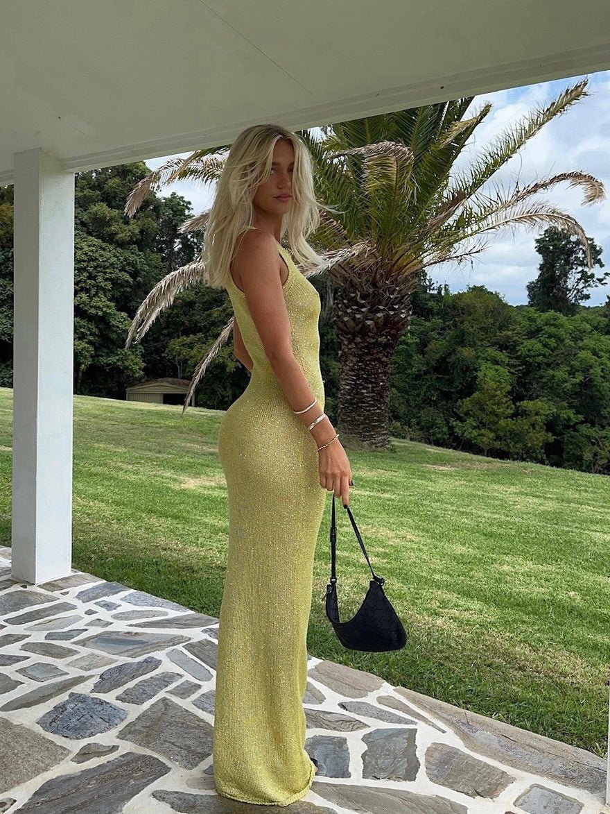 Asta Resort Chartreuse Natalia Maxi Dress photo 2
