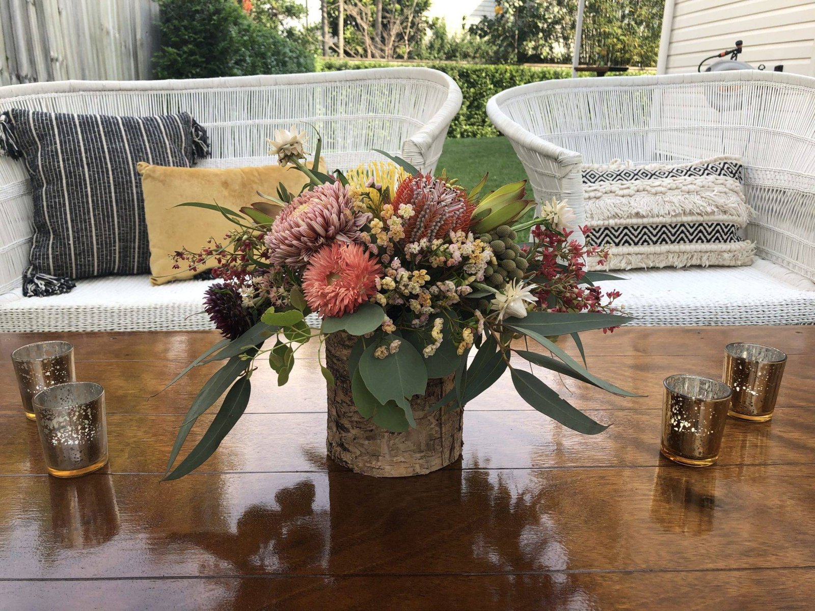 Birch Bark Planter Vases photo 4