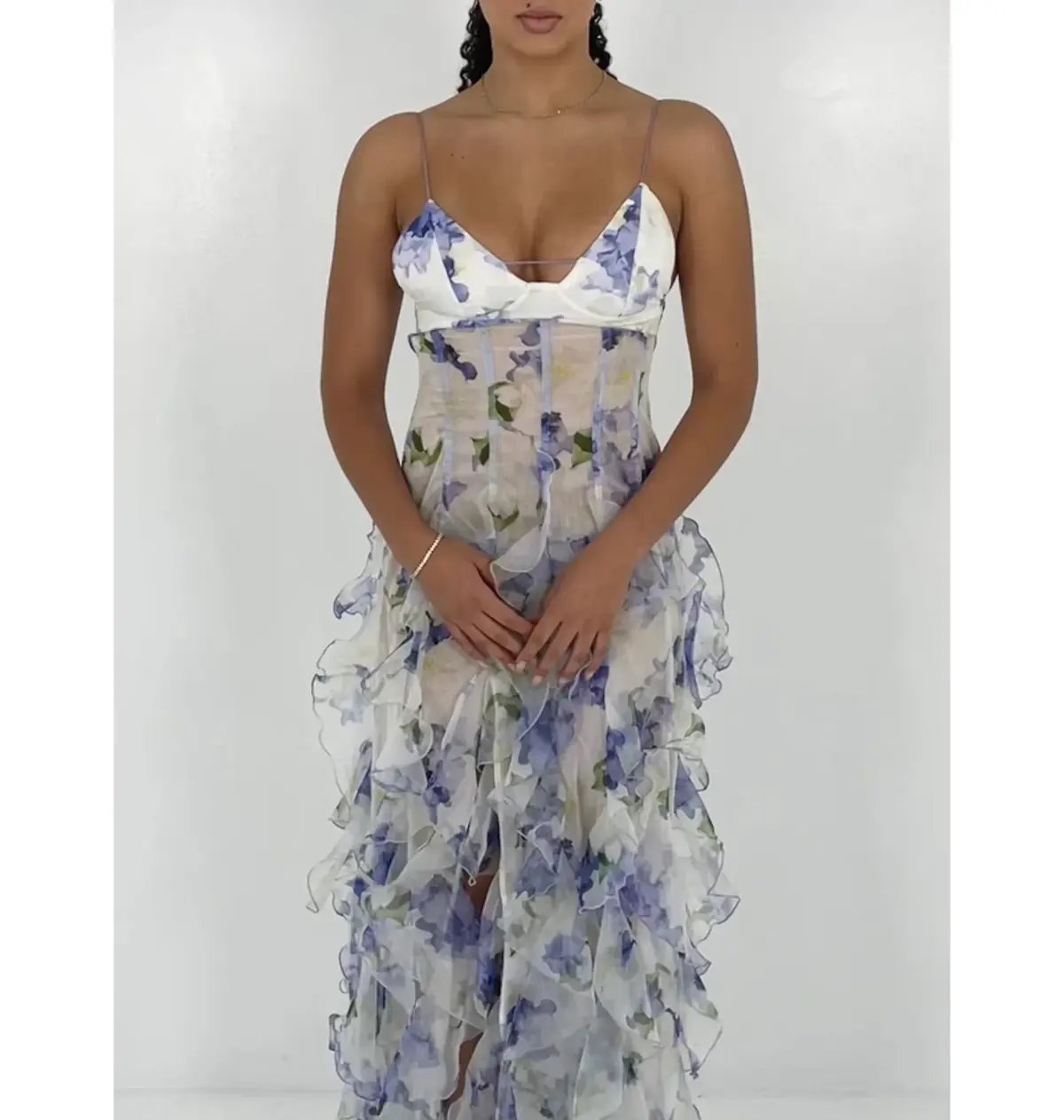 Menti Iris Flower Maxi Dress Floral Size XS / AU 6 photo 3