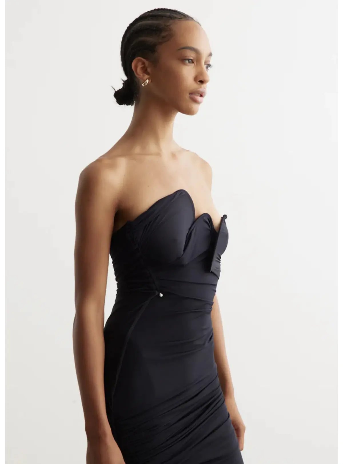 Christopher Esber Encompassed Loop Bodice Dress Black Size AU 6 photo 3