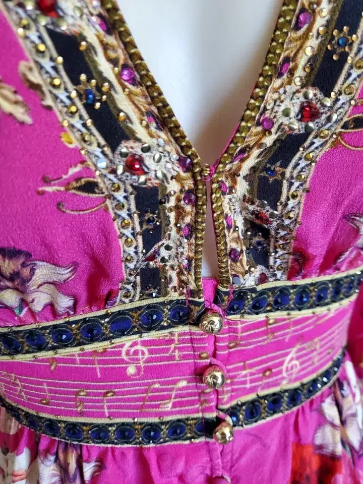 Camilla x Robbie Williams Button Front Frill Dress pink XXS What Happens on TOUR photo 11