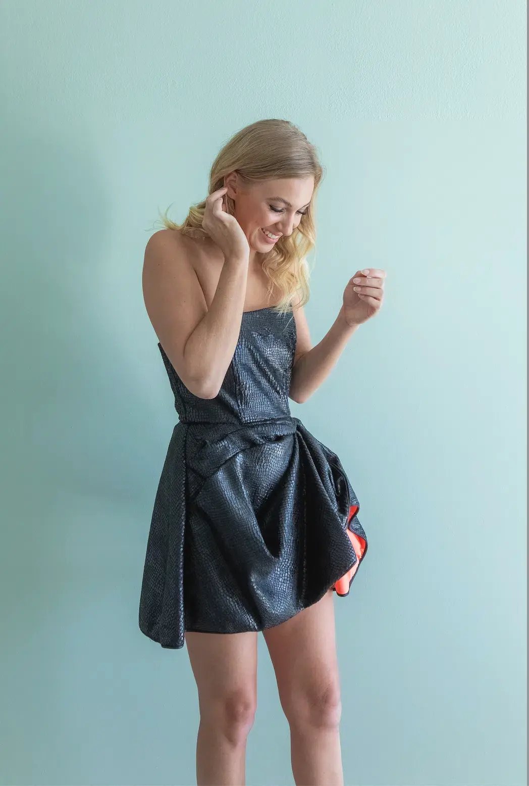 Eliya the Label Emma Mini Dress Black Size S/Au 8 photo 5