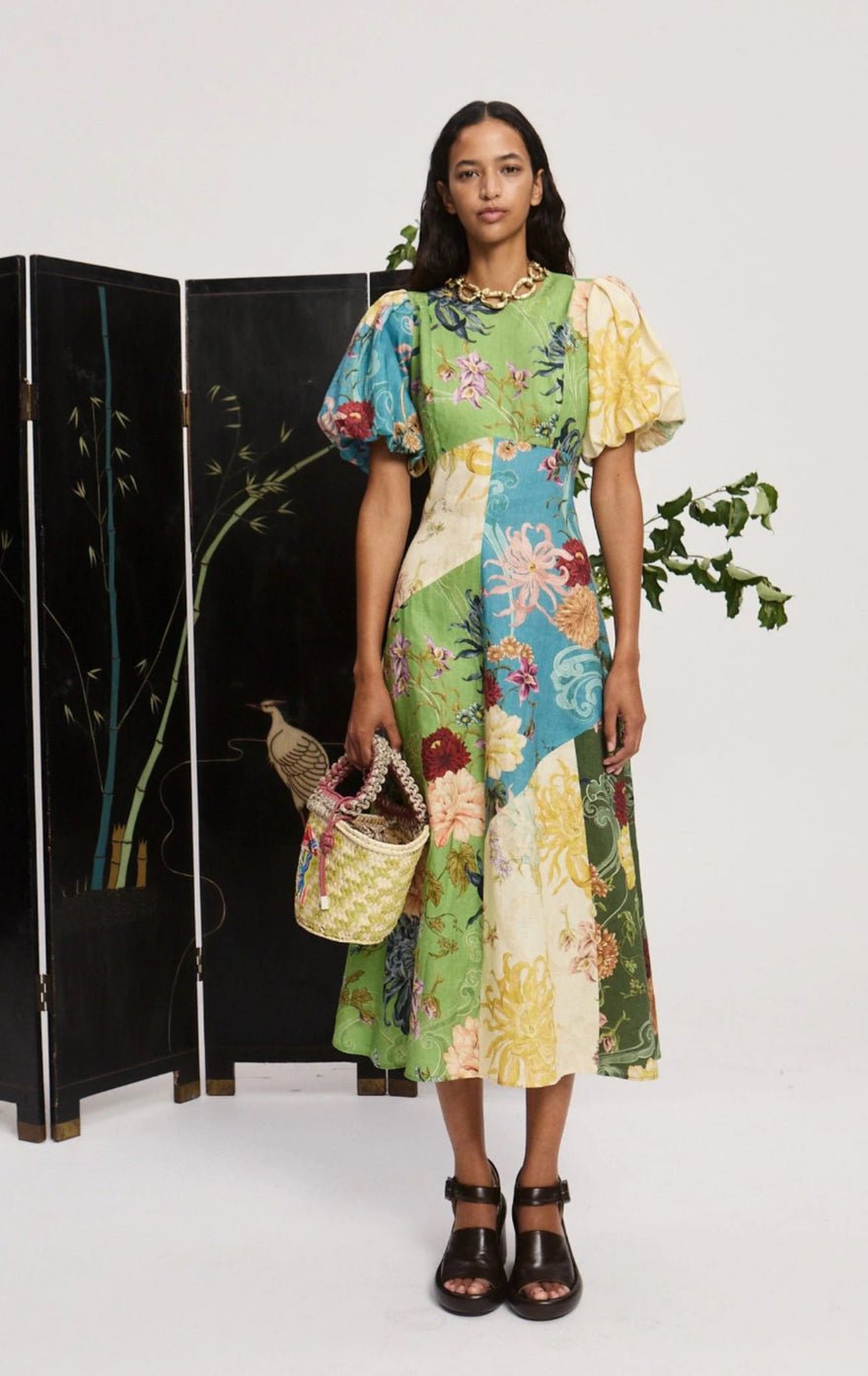 Alemais Avery Spliced Midi Dress photo 4